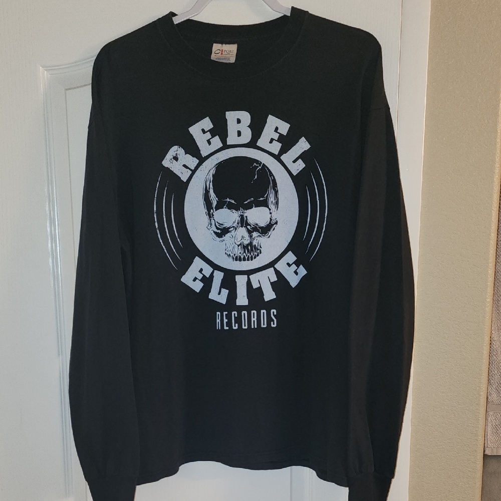 Rebel Elite Records Black Long Sleeve Shirt